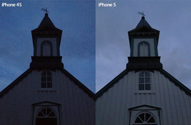 iPhone 5 vs iPhone 4S En Condiciones De Poca Luz