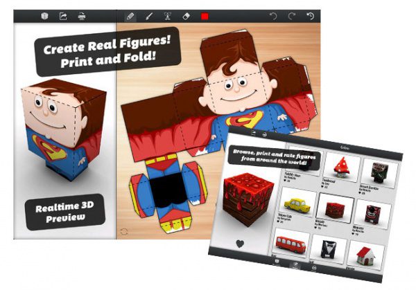 La App De La Semana: Foldify 3D Papercraft: Haz Modelos 3D Desde Tu iPad (vídeo)