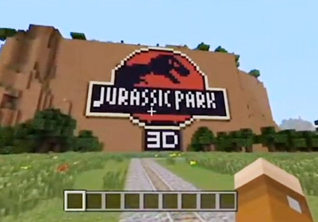 Jurassic Park Recreado En #Minecraft Para #Xbox 360 (vídeo)