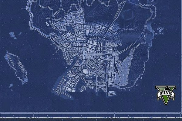Fans de Grand Theft Auto V muestra el mapa completo de la ciudad