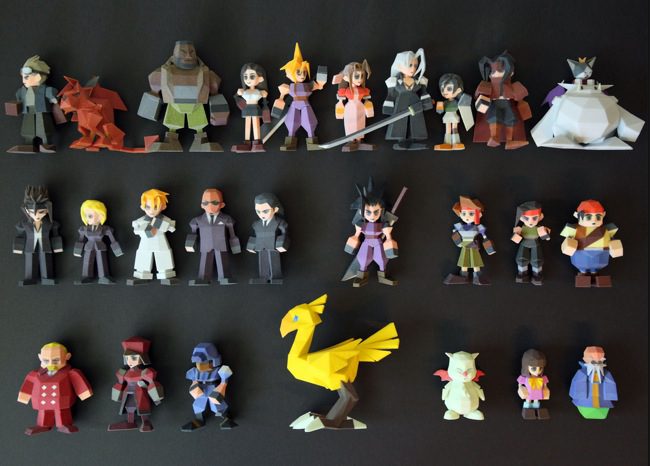Figuras De Final Fantasy VII Hechas Con Impresoras 3D A La Venta (#FFVII)