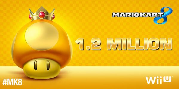 Mario Kart 8 vende 1.2 millones de copias en su estreno