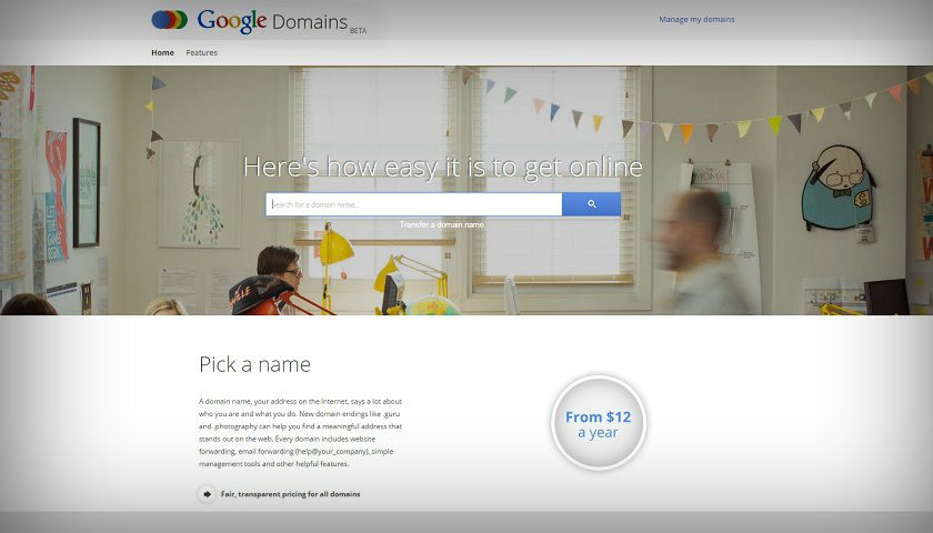 Google vende dominios de Internet a usuarios