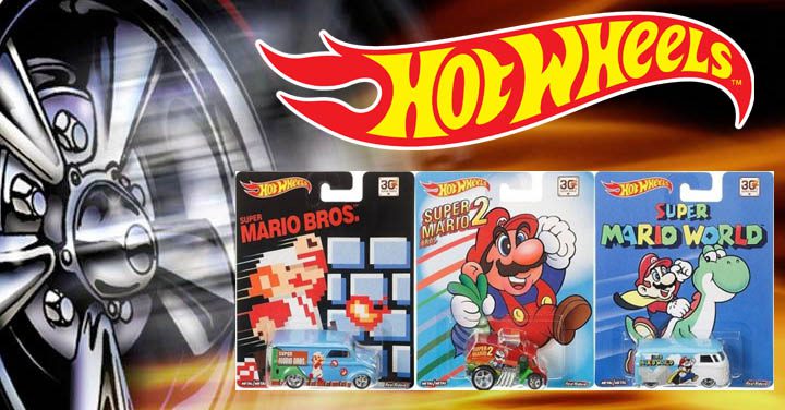 Super Mario Bros llega a los vehiculos Hot Wheels