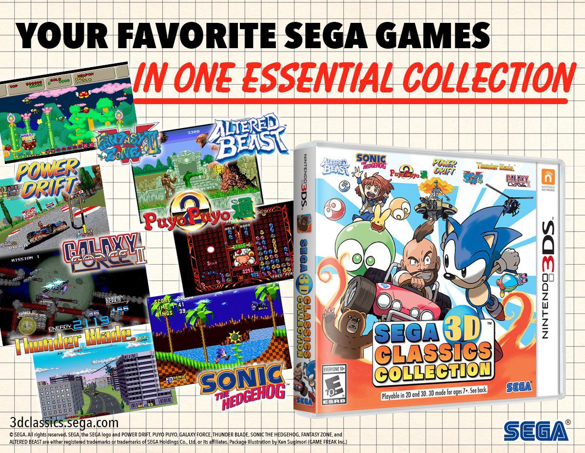 Sega 3D Classic Collection llega a Nintendo 3DS